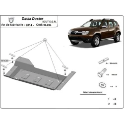 Stalowa osłona EGR system Start-Stop Dacia Duster I (2014-2017)